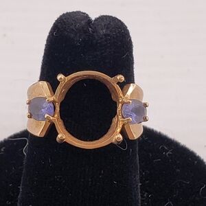 10k Gold Gemstone Ring SCRAP 6.75